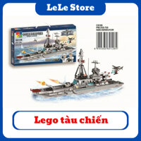 [Chính hãng] Đồ chơi lắp ráp Lego Woma tàu chiến, 725 chi tiết, sang trọng