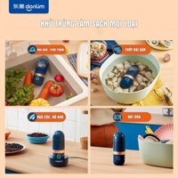 CHÍNH HÃNG DOLIM ] Máy tiệt trùng hoa quả Donlim, máy rửa rau tự động không dây sử dụng cho gia đình