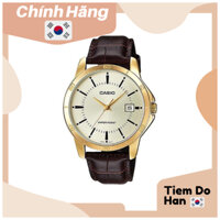 [Chính Hãng] Đồng Hồ Nam Casio MTP-V004GL-9AUDF Dây Da Bill Hàn