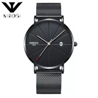 [Chính Hãng] Đồng hồ nam NIBOSI 1985 V2 dây thép lưới cao cấp, sang trọng