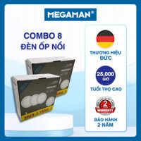 Chính Hãng ĐỨC - Combo 8 bóng Đèn LED Ốp Trần Nổi Tròn MEGAMAN Tiết Kiệm Điện 18W 24W - BH 1 ĐỔI 1