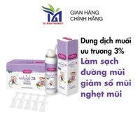[Chính Hãng] Dung Dịch Nhỏ Mũi Nước Muối Ưu Trương Nebial 3% Flaconcini / Nebial 3% Spray Giảm Sổ Mũi, Nghẹt Mũi