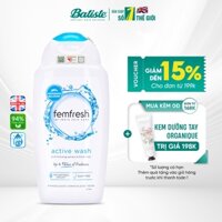 [Chính Hãng] Dung Dịch Vệ Sinh Phụ Nữ Femfresh Active Fresh Wash 250ml UK Cho Người Ưa Vận Động