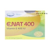 [CHÍNH HÃNG] ENAT 400 - Natural Vitamin E 400 UI - Mega We Care [Hộp 30 viên] - Giúp Da Căng Mịn, Chống Oxy Hoá