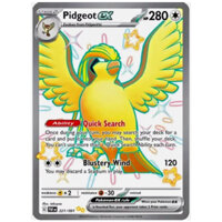 [Chính hãng] [ENG] Thẻ bài /Card Game POKEMON - Pidgeot Ex 221/091 Shiny Holo Rare - SV:Paldean Fates