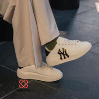 [CHÍNH HÃNG FAKE đền x10] Giày thể thao Sneaker MLB CLASSIC NEW YORK YANKEES WHITE Logo NY đen – 3ASXXA11N 50IVS