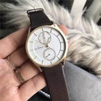 [Chính Hãng - Free ship - Không ưng hoàn tiền] Đồng hồ nam Skagen-Skw6086  dây da 5 kim ( White_Brown ), BestPrice