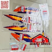 [CHÍNH HÃNG] FULL BỘ TEM WAVE 110 MÀU ĐỎ 1999 [R158] HONDA THÁI LAN (1 Bộ) | SET-TEM-No-500-9pcs 21