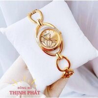 [Chính Hãng FULLBOX] Đồng Hồ Nữ Thụy Sỹ SUNRISE 9014AA Viền Hạt Kính Sapphire Chống Nước