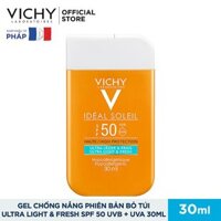[Chính Hãng] Gel Chống Nắng Giúp Bảo Vệ Da Vichy Ideal Soleil Ultra Light & Fresh SPF 50 UVB + UVA 30ml