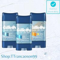 [Chính hãng] Gel Lăn nách khử mùi 72giờ siêu thơm Gillette Clear Mỹ-107gam