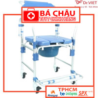 [CHÍNH HÃNG]  Ghế bô bánh xe khung nhôm LUCASS GX-200 - Điều chỉnh chiều cao và tháo lắp dễ dàng