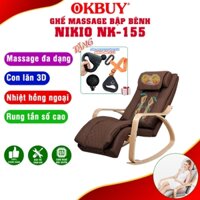 [CHÍNH HÃNG] Ghế massage toàn thân bập bênh thư giãn Nikio NK-155 - Massage toàn thân