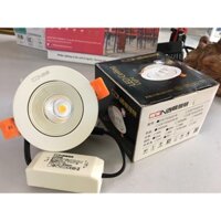 (Chính hãng giá tốt). Đèn led âm trần chiếu điểm, xoay góc khoét lỗ 75mm, công suất 6w thương hiệu CDN