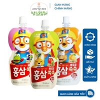 [CHÍNH HÃNG- GIÁ TỐT NHẤT] NƯỚC HỒNG SÂM TRẺ EM PORORO HÀN QUỐC 10 GÓI 100ML HỖ TRỢ TĂNG CƯỜNG SỨC KHOẺ CHO BÉ