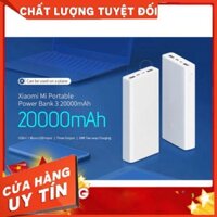 CHÍNH HÃNG GIÁ TỐT Sạc dự phòng Xiaomi Gen 3 chính hãng 20.000 mAh (2 cổng usb,sạc nhanh 18w) - pin sạc - sạc dự phòng S