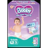 [CHÍNH HÃNG GIÁ TRẢI NGHIỆM] Tã quần Bobby Ultra+ siêu khô thoáng nhiều miếng cho bé size M96/L88/XL76/XXL70M