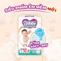 [CHÍNH HÃNG GIÁ TRẢI NGHIỆM] Bỉm Tã quần Bobby premium soft cộng miếng M60+4/L56+4/XL52+4/XXL 48+4 cho bé