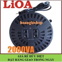 [CHÍNH HÃNG - GIAO TRONG NGÀY] Biến áp lioa 2000VA đổi nguồn 220v sang 100v, Biến áp tự ngẫu 2000va DN020