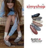 CHÍNH HÃNG GIÀY BELLA LACEUP FLAT BẢN SUEDE DA LỘN ROCKFISH WEATHERWEAR HÀN QUỐC