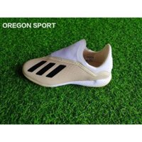 [Chính Hãng] Giày bóng đá không dây Adidas X18+ TF (Trắng sữa) . 2020 new HOT . new '