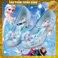 [CHÍNH HÃNG]  Giày cao gót Elsa cao 3cm (size 24-36): Đế cao su mềm, da PU đính kim tuyến lung linh