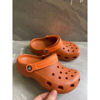 [CHÍNH HÃNG] Giày Dép Sục Clog Classic Crocs Cross Nam Nữ Trẻ Em Màu Trơn, Siêu Bền, Nhẹ, Êm, Tặng 6 Jibizt Charm
