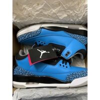 (CHÍNH HÃNG ) Giày Nike Air Jordan 3 Retro BG “POWDER BLUE” 398614-406