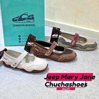 [Chính Hãng] Giày Nữ Jeep Mary Jane Đế Gai Nhẹ - Linh Hoạt HÀNG SẴN tại Chuchashoes