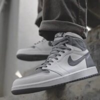 *CHÍNH HÃNG* Giày thể thao Sneaker NIKE Air Jordan 1 Retro High OG Stealth màu Xám Trắng - Code: 575441 - 037