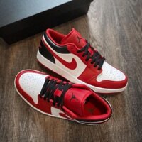 *CHÍNH HÃNG* Giày thể thao Sneaker NIKE AIR JORDAN 1 LOW ‘BULLS’ màu Đỏ Đen - Code: 553560-163