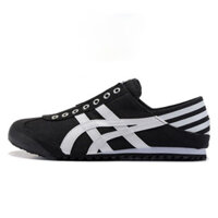 [Chính hãng] Giày thể thao Tiger Mexico 66s, giày vải cho nam và nữ, giày sneaker buộc dây, giày tigera một bàn đạp màu đen và trắng UJC6 NYSI