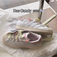 [CHÍNH HÃNG ] Giày Thể Thao Adidass Sò Superstar “ Candy Beard “ nữ (Free Ship)