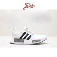 （Chính Hãng）  Giày thể thao Adidas Boost NMD R1 white  black  Nam nữ cao cấp