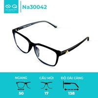 "Chính Hãng" Gọng Kính Cận Nhựa Cao Cấp Nawa Mắt Vuông Phù Hợp Nam Nữ Màu Đen Thời Trang Na30042