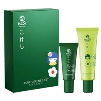 Chính hãng HASI SET DÀNH CHO DA MỤN: SERUM VÀ GEL RỬA MẶT Gel rửa mặt: 30ml, Serum: 10ml