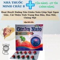[CHÍNH HÃNG] Hoạt Huyết Dưỡng Não Ginko Nato Giúp Ngủ Ngon Giấc, Cải Thiện Tình Trạng Đau Đầu, Hoa Mắt, Chóng Mặt