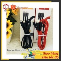 [CHÍNH HÃNG HOCO] Cáp sạc 3 đầu type C, linghting, micro USB, 2.4A, sạc nhanh cho các dòng smartphone. TCT-SHOP