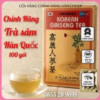 [Chính Hãng] Hộp 100 gói trà sâm Hàn Quốc korean ginseng tea