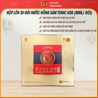 [CHÍNH HÃNG] Hộp Lớn 30 gói Nước Hồng Sâm Tonic KGS, tăng miễn dịch, giảm mệt mỏi, cải thiện trí nhớ, 80ml/ gói