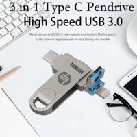 Chính Hãng HP 3 Trong 1 Usb Memory Class 10 Otg Usb Flash Drive Stick Usb Pendrive Cho Điện Thoại / Máy Tính Memory Stick 1TB 512GB 256GB