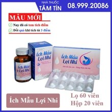 Viên Uống Lợi Sữa Ích Mẫu Lợi Nhi Lọ 60 Viên Nơi Bán Giá Rẻ Nhất Tháng  05/2023