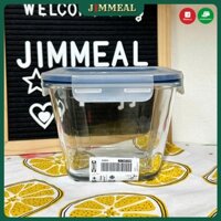 [Chính Hãng] [IKEA] Hộp Thủy Tinh, Hũ Thủy Tinh Vuông Nắp Khóa 1.2L IKEA 365+ Kín Hơi, Chịu Nhiệt, Dùng Cho Lò Vi Sóng