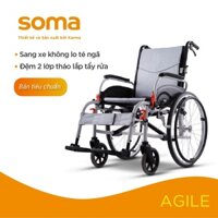 [Chính Hãng KARMA] Xe Lăn Cho Người Già SOMA AGILE Cao Cấp, Gấp Gọn Mang Đi Du Lịch | Bảo Hành 2 Năm