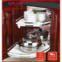 Chính hãng Kệ góc liên hoàn inox hình lá mở tráiphải Gerari Việt Nam. - GL1.T75 TRÁI