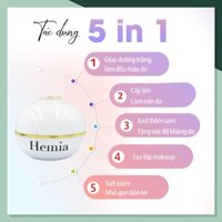 [Chính hãng] Kem body Hemia Hàn Quốc, dưỡng trắng, xóa thâm sạm, chống lão hóa, làm đều màu da, chống nắng, make up da