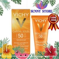 [CHÍNH HÃNG] Kem Chống Nắng Vichy Idéal Soleil SPF50 50ml, kem chống nắng của Pháp