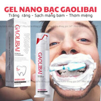 [CHÍNH HÃNG] Kem đánh răng GAOLIBAI, Gel nano bạc đánh bay mảng bám, trăng răng, thơm miệng