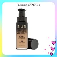 [Chính hãng] Kem nền che khuyết điểm Milani Conceal + Perfect 2 in 1 Foudation & Concealer (30ml)