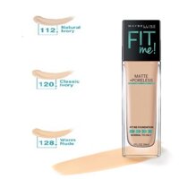 Chính hãng Kem nền maybelline fit me matte poreless foundation spf 22 - mịn nhẹ kiềm dầu chống nắng
